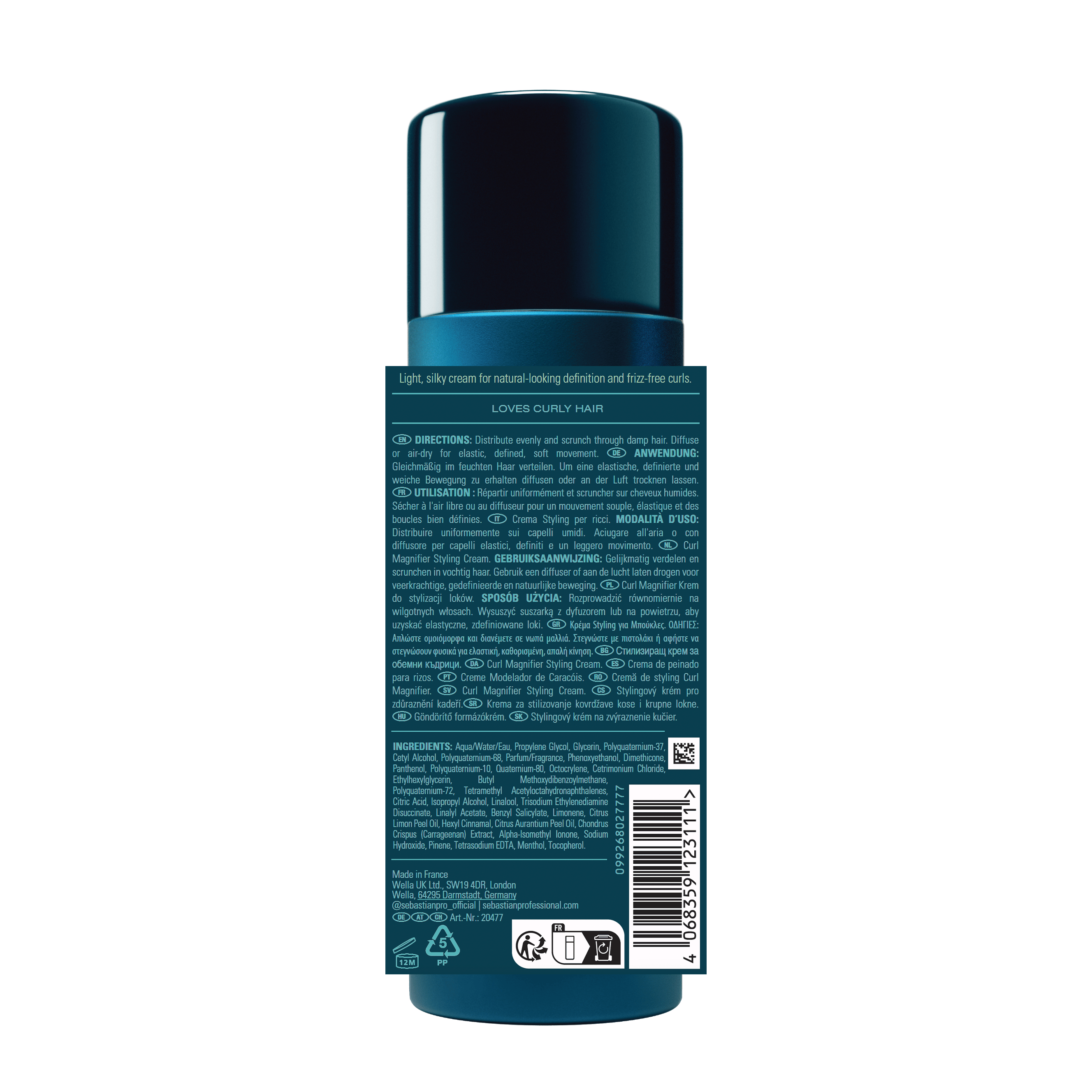Sebastian Crema de peinado sin aclarado Sebastian Professional Twisted Crema 145ml Roberta Beauty Club Tienda Online Productos de Peluqueria