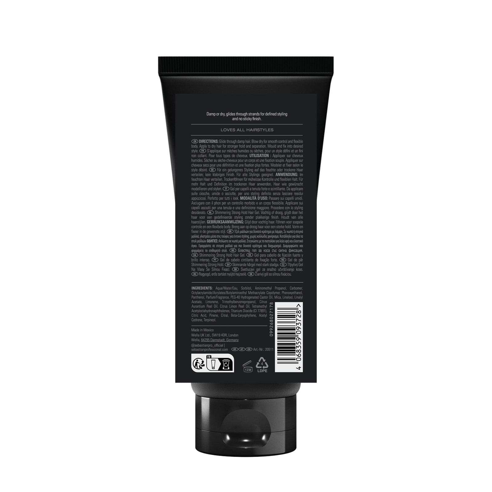 Sebastian Styling Sebastian Professional Gel Forte 200ml Roberta Beauty Club Tienda Online Productos de Peluqueria
