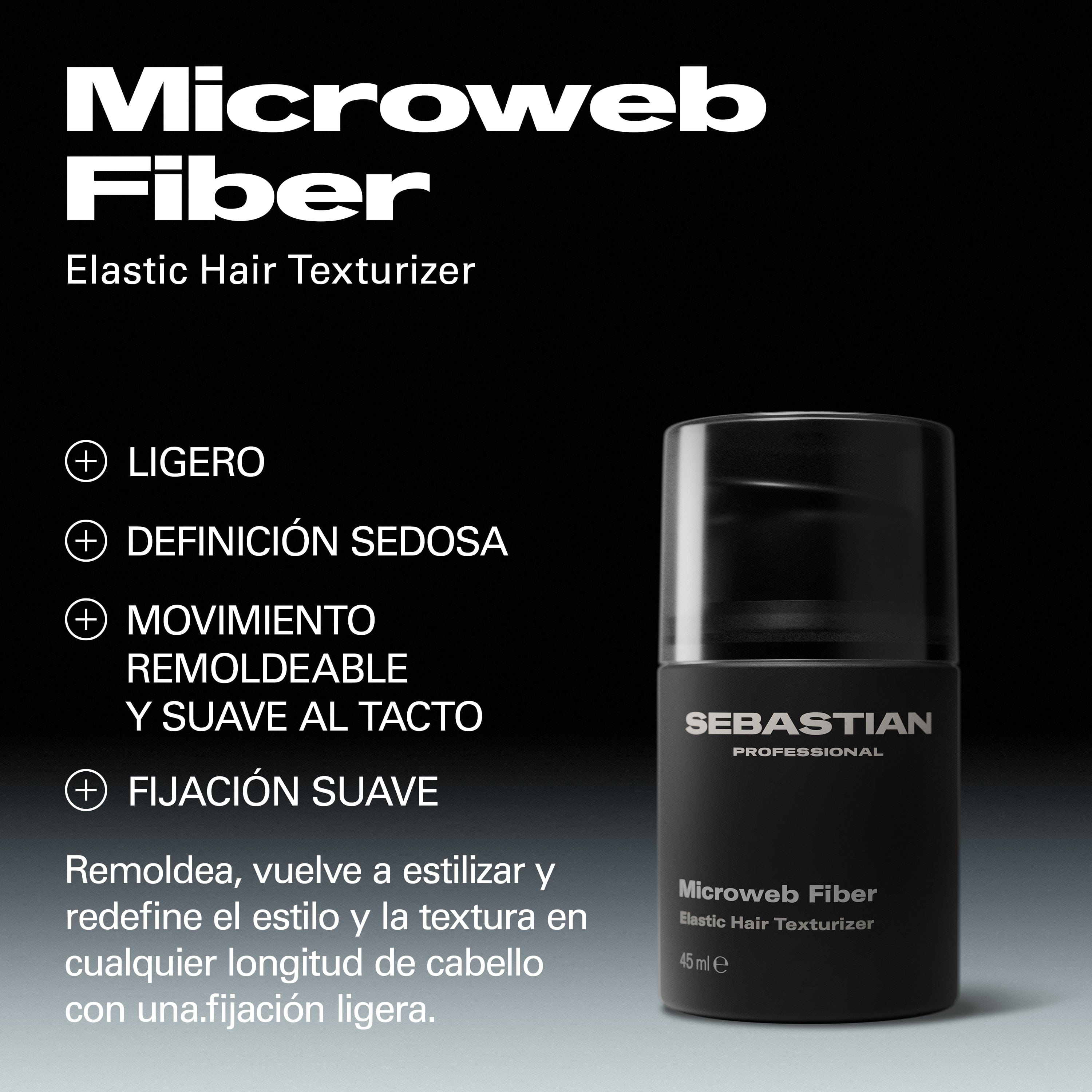 Sebastian Styling Sebastian Professional Microweb Fiber Texturizador 45ml Roberta Beauty Club Tienda Online Productos de Peluqueria