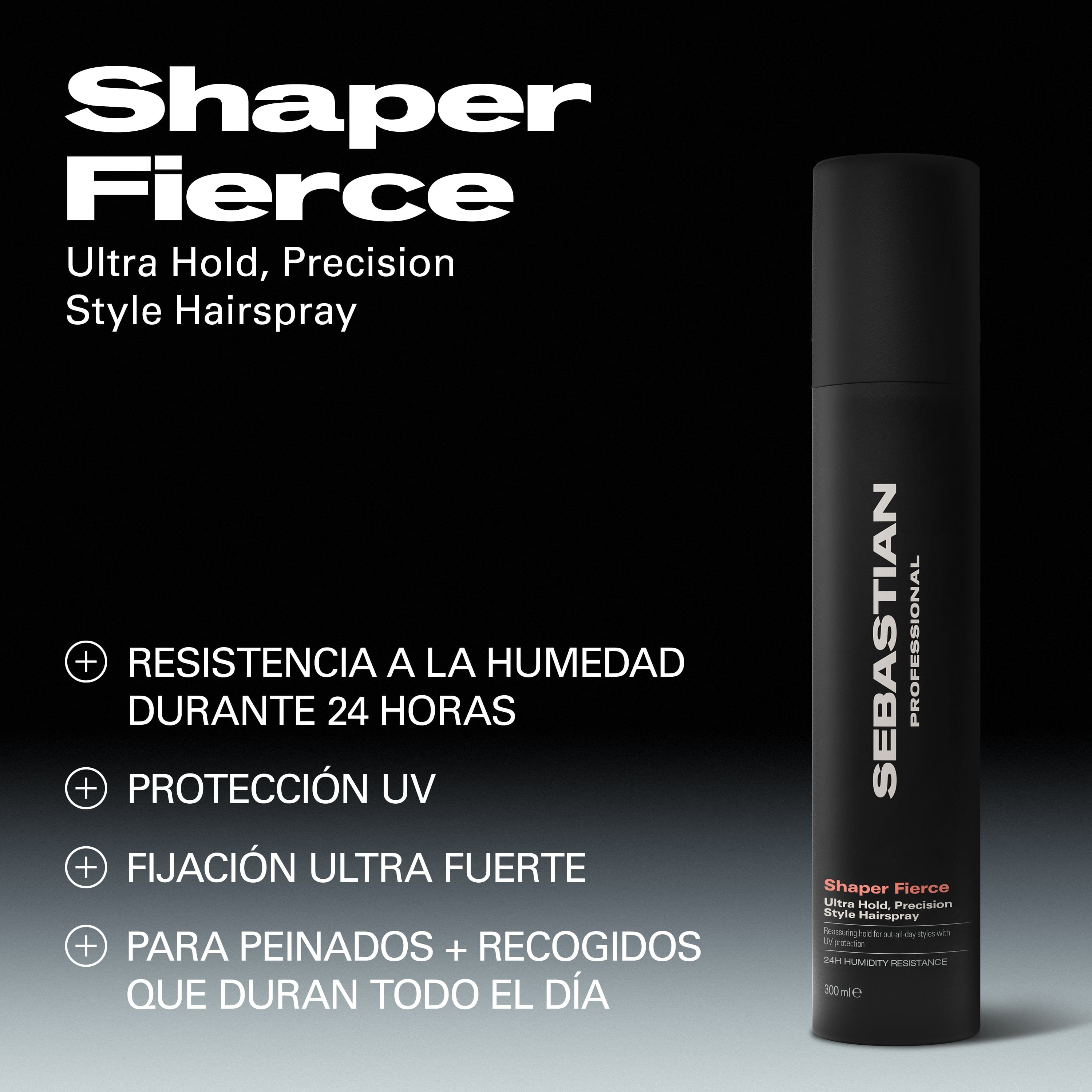 Sebastian Styling Sebastian Professional Shaper Fierce Laca Moldeable 300ml Roberta Beauty Club Tienda Online Productos de Peluqueria