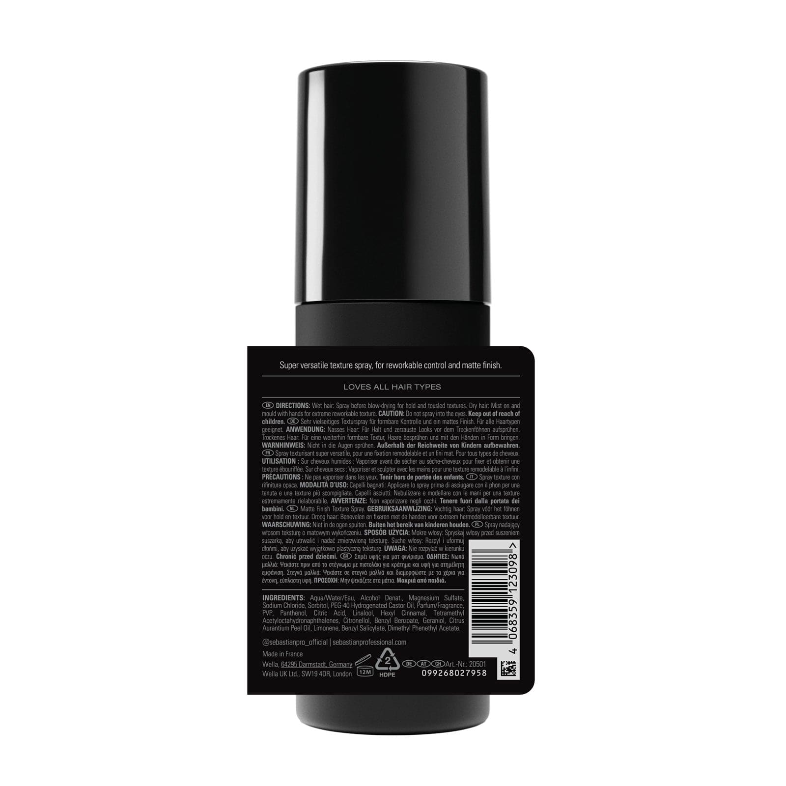 Sebastian Styling Sebastian Professional Texture Maker Spray 150ml Roberta Beauty Club Tienda Online Productos de Peluqueria
