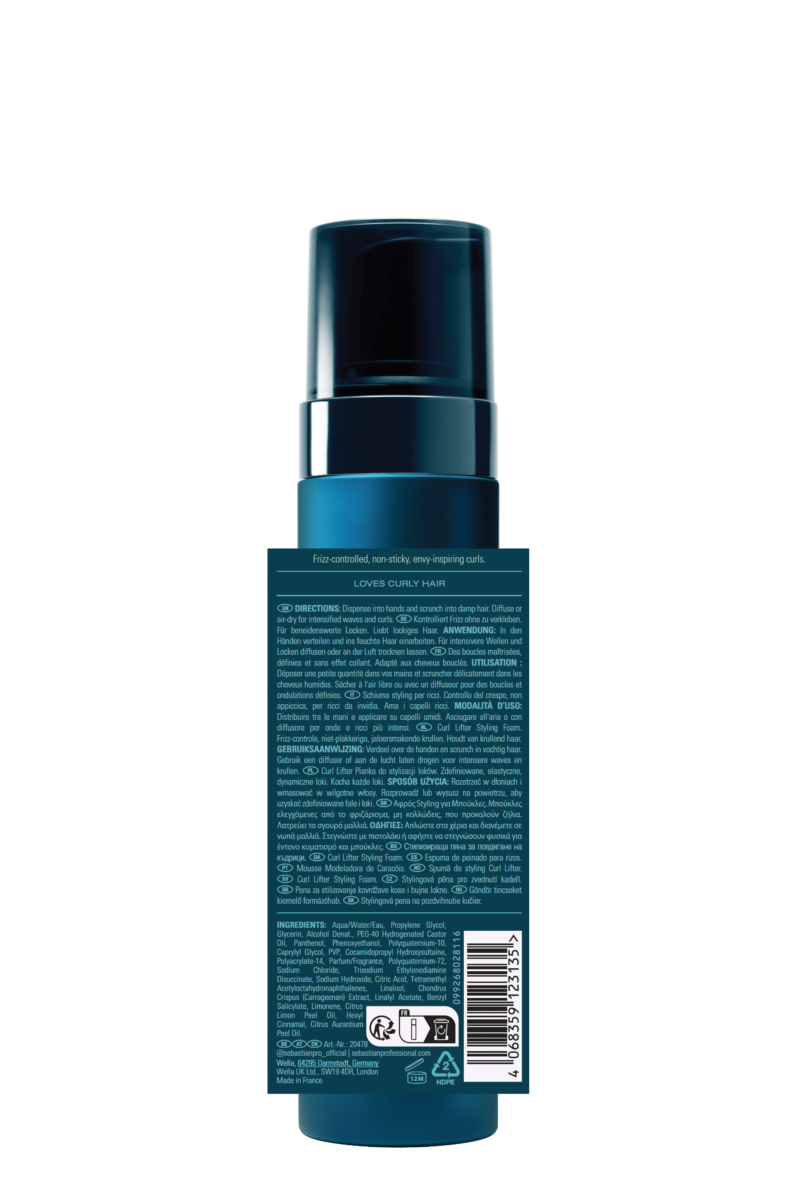 Sebastian Styling Sebastian Professional Twisted Espuma 200ml Roberta Beauty Club Tienda Online Productos de Peluqueria