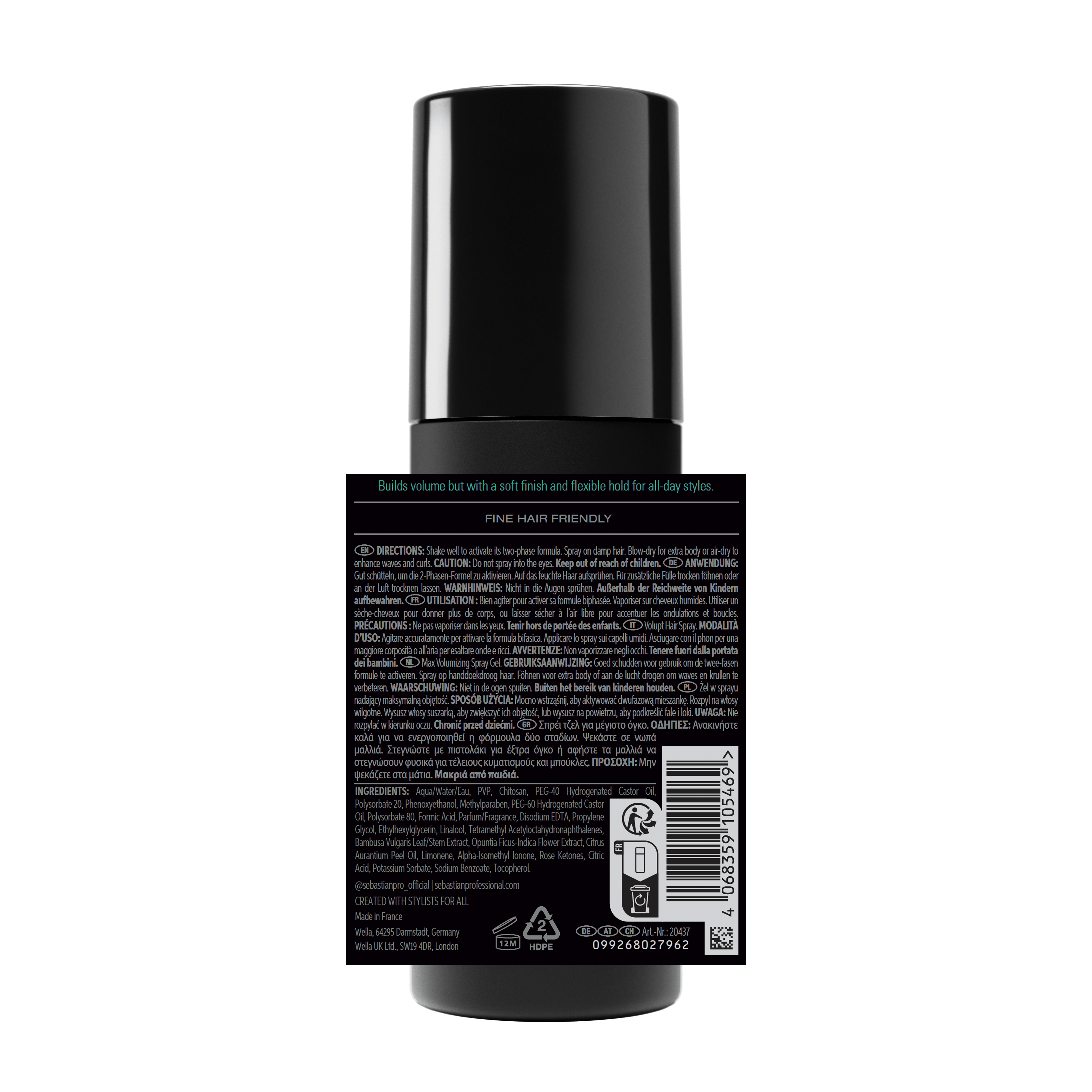Sebastian Styling Sebastian Professional Volupt Spray 150ml Roberta Beauty Club Tienda Online Productos de Peluqueria