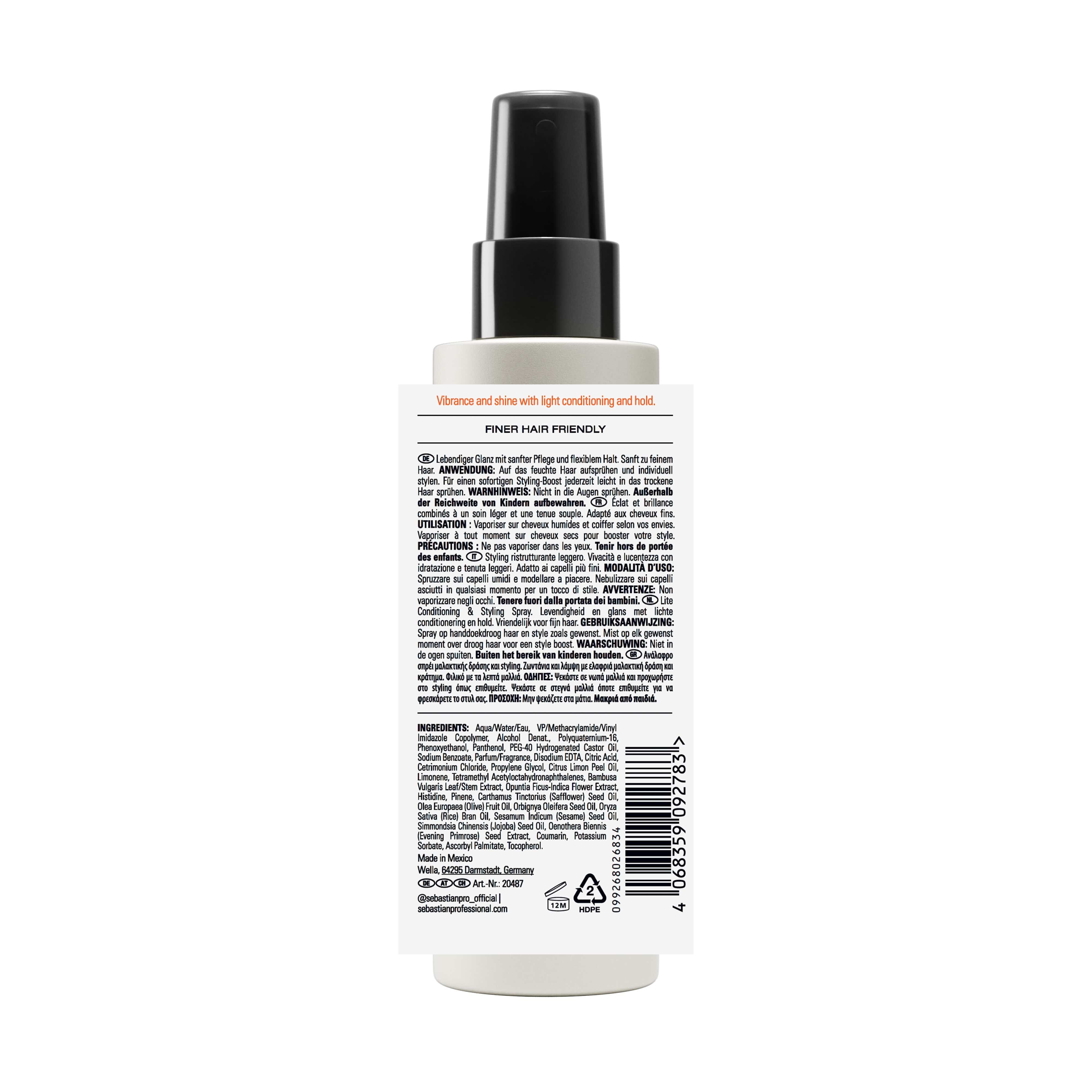 Sebastian Tratamiento Sebastian Professional Potion 9 Lite Tratamiento de Peinado 150ml Roberta Beauty Club Tienda Online Productos de Peluqueria