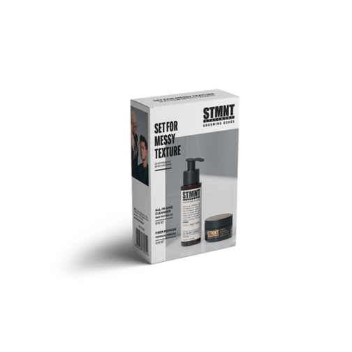 STMNT Hair Styling Products STMNT Staygold Travel Kit, Champú 80ml + Pomada Fibrosa 30ml Roberta Beauty Club Tienda Online Productos de Peluqueria