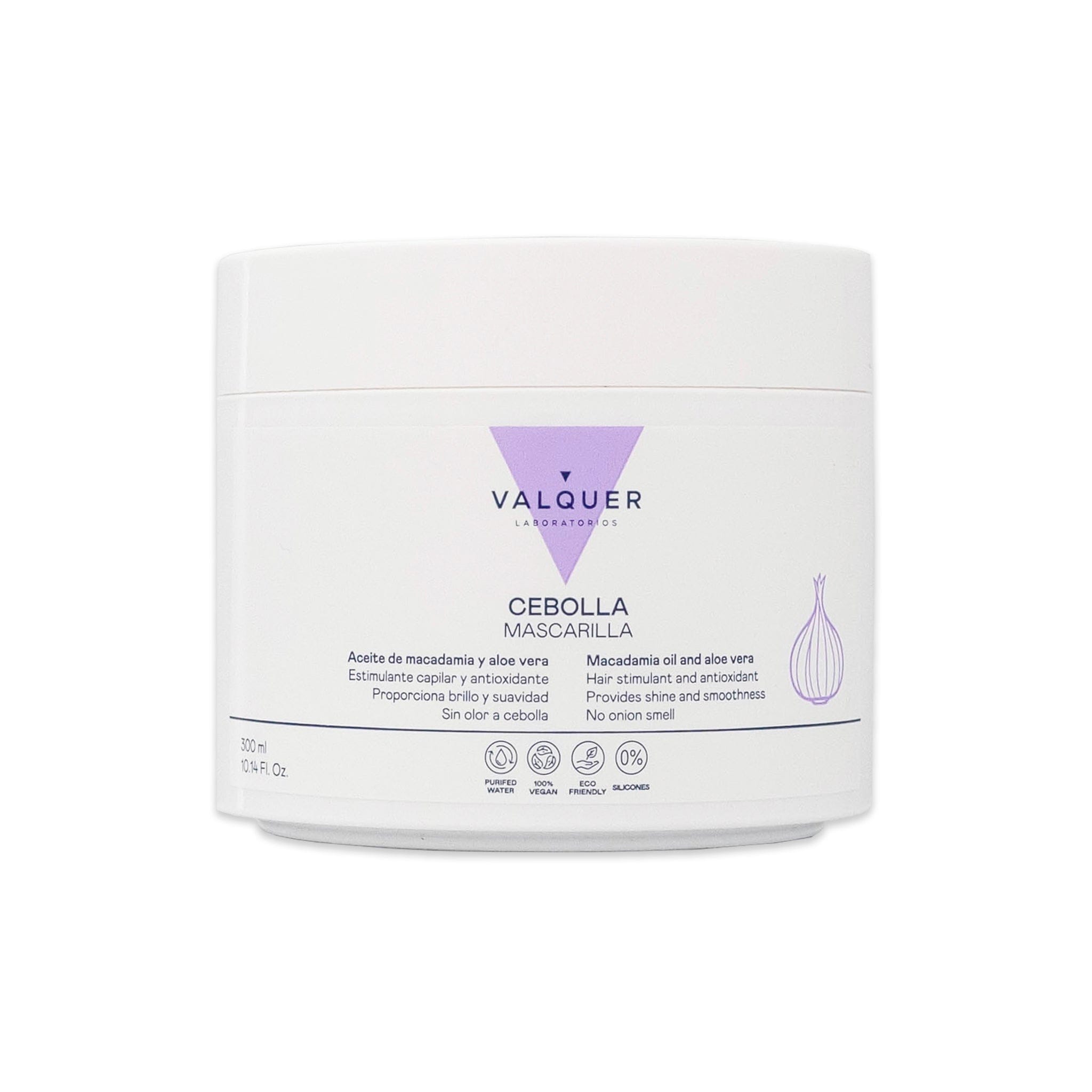 Valquer Mascarilla Capilar VALQUER MASCARILLA CAPILAR CEBOLLA 300 ML Roberta Beauty Club Tienda Online Productos de Peluqueria
