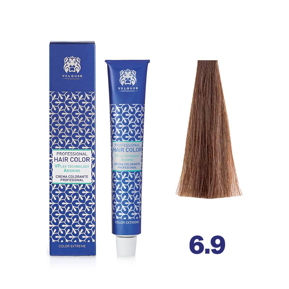 Valquer Tinte VALQUER 6.9 RUBIO OSCURO MARRON CREMA COLORANTE 60 ML Roberta Beauty Club Tienda Online Productos de Peluqueria