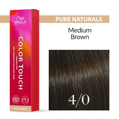 Wella Tinte Color Touch 4/0 Castaño Medio Natural -60ML Roberta Beauty Club Tienda Online Productos de Peluqueria