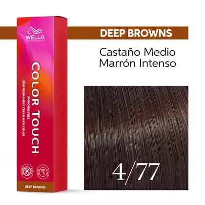 Wella Tinte Color Touch 4/77 Castaño Medio Marrón Intenso -60ML Roberta Beauty Club Tienda Online Productos de Peluqueria