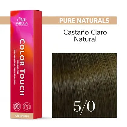 Wella Tinte Color Touch 5/0 Castaño Claro Natural -60ML Roberta Beauty Club Tienda Online Productos de Peluqueria