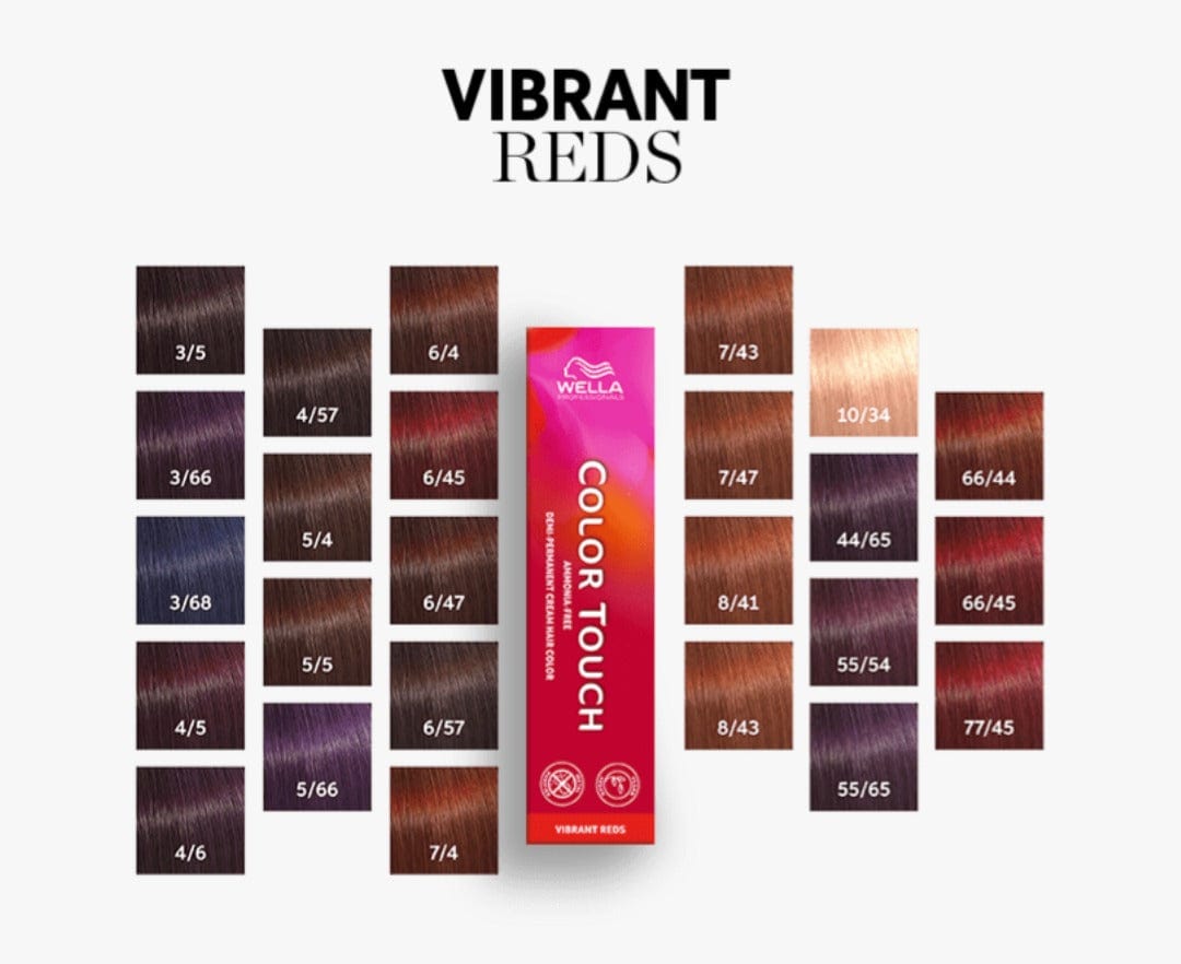 Wella Tinte Color Touch 55/54 Castaño Claro Intenso Caoba Cobrizo -60ML Roberta Beauty Club Tienda Online Productos de Peluqueria