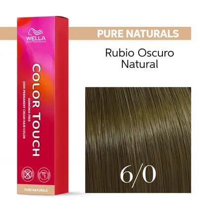 Wella Tinte Color Touch 6/0 Rubio Oscuro Natural -60ML Roberta Beauty Club Tienda Online Productos de Peluqueria