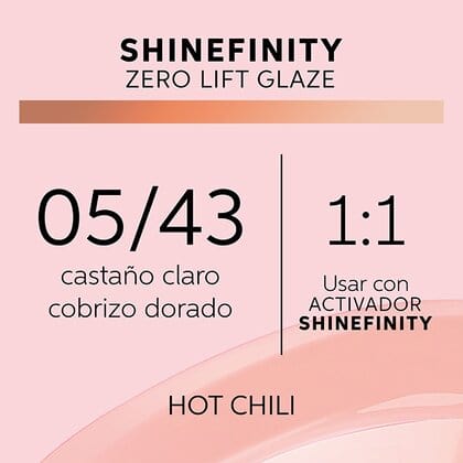 Wella Tinte Shinefinity Wella 05/43 Castaño Claro Cobrizo Dorado -60ML Roberta Beauty Club Tienda Online Productos de Peluqueria