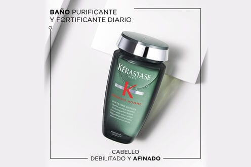 KÉRASTASE Champú GENESIS HOMME Champú Bain de Force Quotidient 250 Ml Roberta Beauty Club