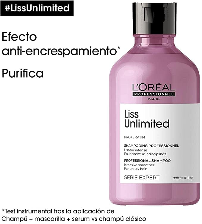 L'Oréal Professionnel Shampoo Champú Liss Unlimited 300ml Roberta Beauty Club