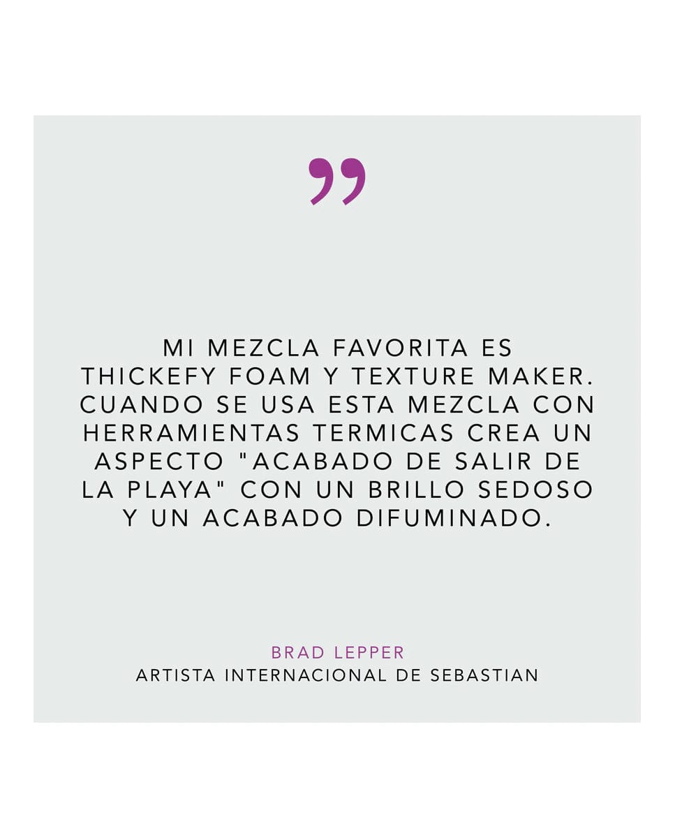 Sebastian Styling THICKEFY FOAM Espuma Voluminizadora 190ml Roberta Beauty Club