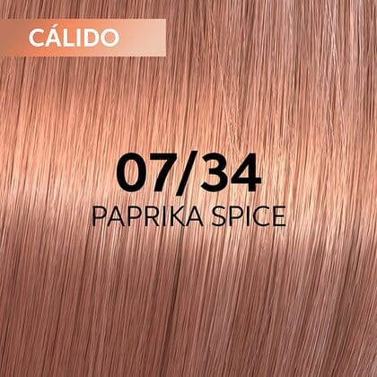 Wella Tinte Shinefinity Wella 07/34 Rubio Medio Dorado Cobrizo -60ML Roberta Beauty Club Tienda Online Productos de Peluqueria