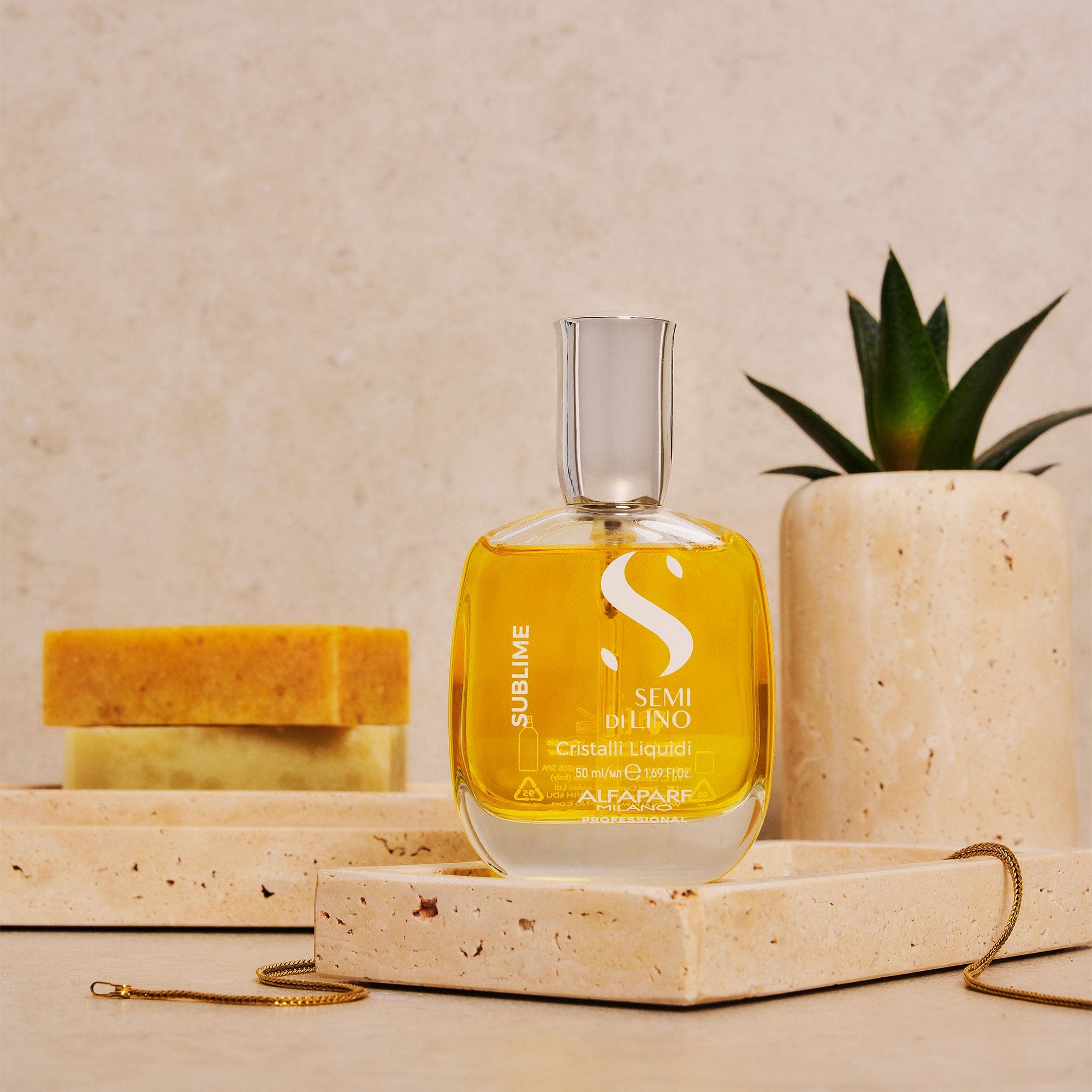 Alfaparf Aceite Capilar Alfaparf Semi di Lino Sublime Cristalli Liquidi 50 ml Roberta Beauty Club Tienda Online Productos de Peluqueria