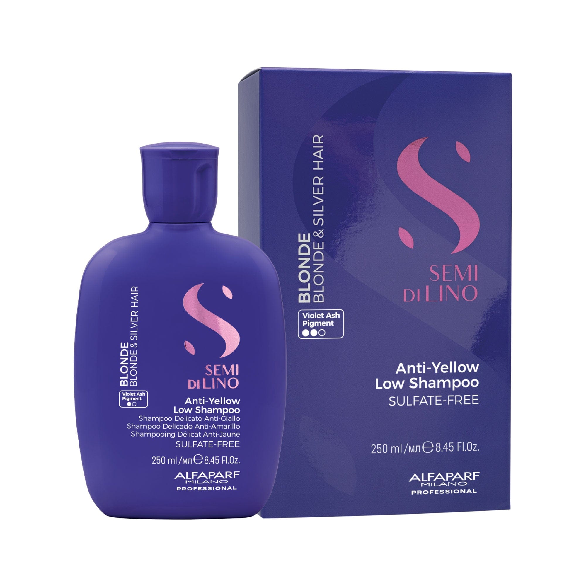 Alfaparf Champú Alfaparf Semi di Lino Blonde Anti-Yellow Low Shampoo 250 ml Roberta Beauty Club Tienda Online Productos de Peluqueria