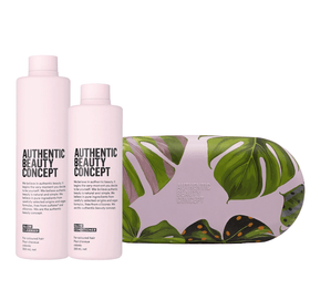 Authentic Beauty Concept Champú GLOW Pack Cleanser + Conditioner + Coletero + Caja Metálica de Regalo Roberta Beauty Club Tienda Online Productos de Peluqueria