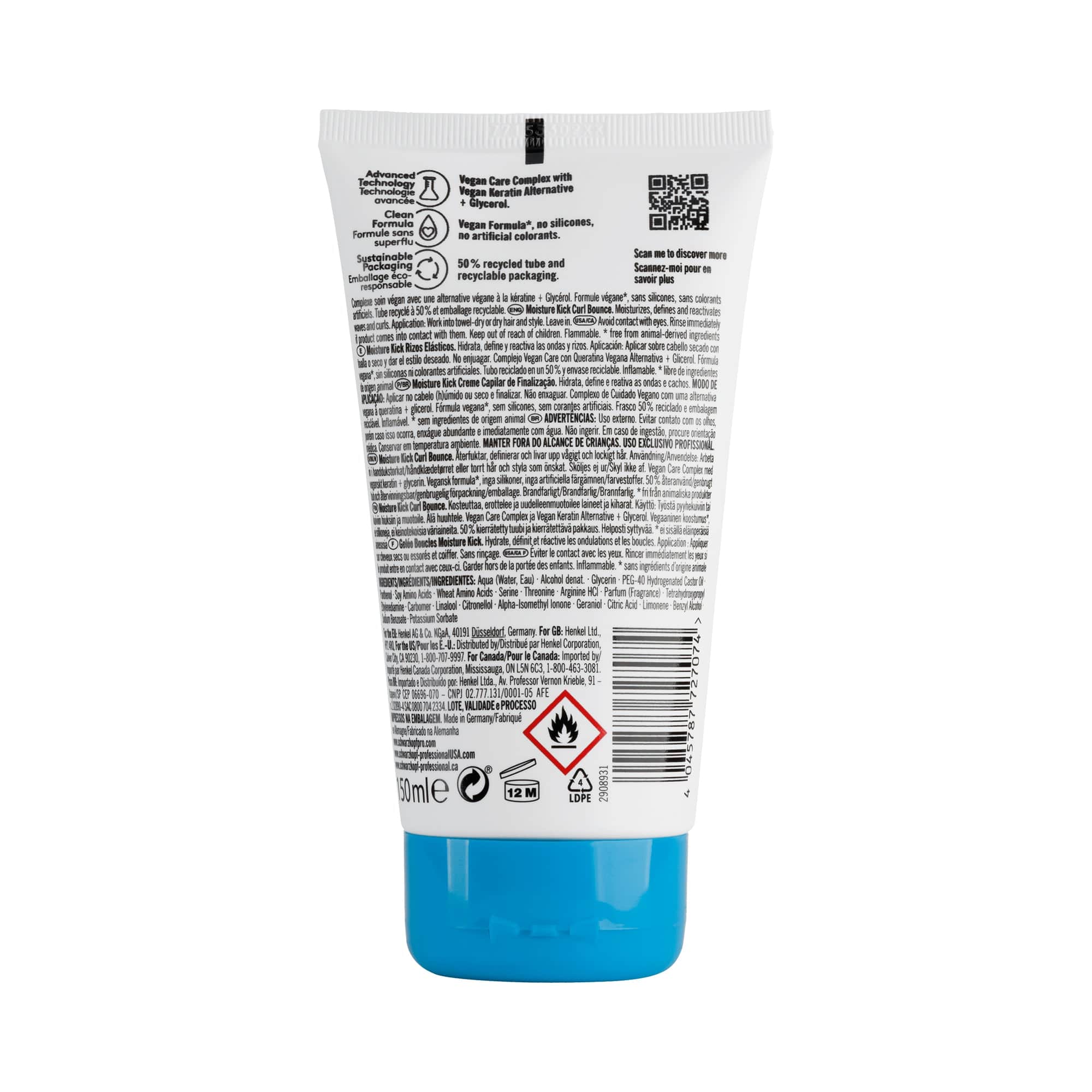 BC Bonacure Hair Styling Products Bonacure Moisture Kick Rizos Elásticos 150ml Roberta Beauty Club Tienda Online Productos de Peluqueria