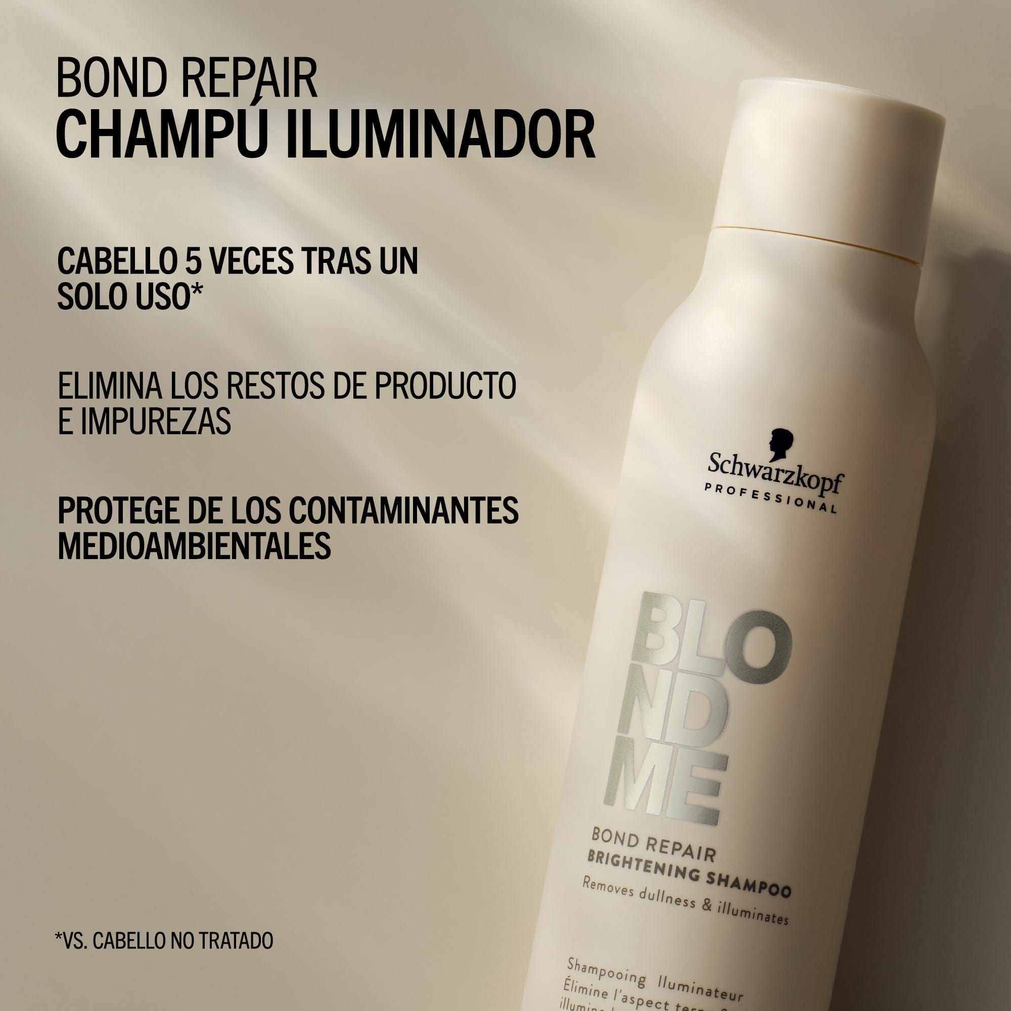 BlondMe Champú Champú Iluminador Bond Repair de BLONDME 300ml Roberta Beauty Club Tienda Online Productos de Peluqueria