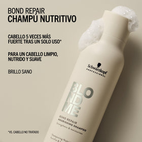 BlondMe Champú Champú Nutritivo Bond Repair de BLONDME 1000ml Roberta Beauty Club Tienda Online Productos de Peluqueria