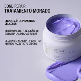 BlondMe Mascarilla Capilar Tratamiento Morado Bond Repair de BLONDME 500ml Roberta Beauty Club Tienda Online Productos de Peluqueria