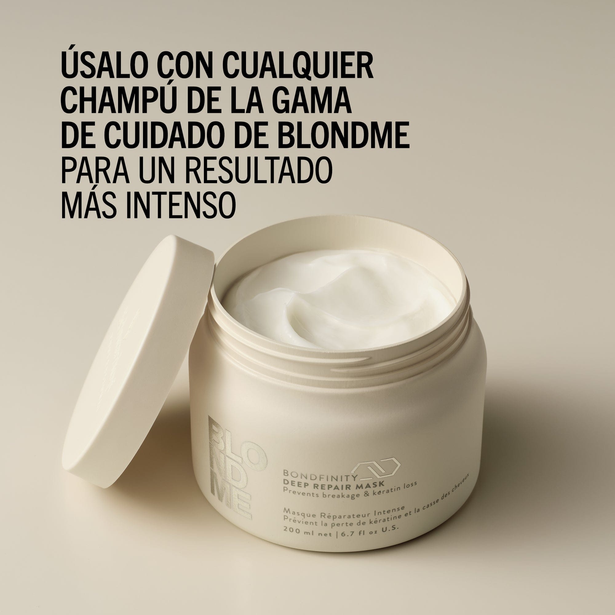 BlondMe Mascarilla Capilar Tratamiento Reparador Intensivo Bondfinity de BLONDME 200ml Roberta Beauty Club Tienda Online Productos de Peluqueria