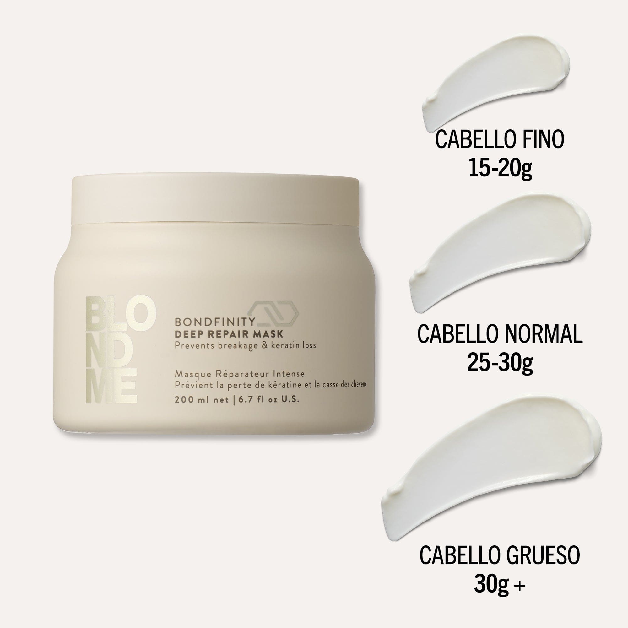 BlondMe Mascarilla Capilar Tratamiento Reparador Intensivo Bondfinity de BLONDME 200ml Roberta Beauty Club Tienda Online Productos de Peluqueria