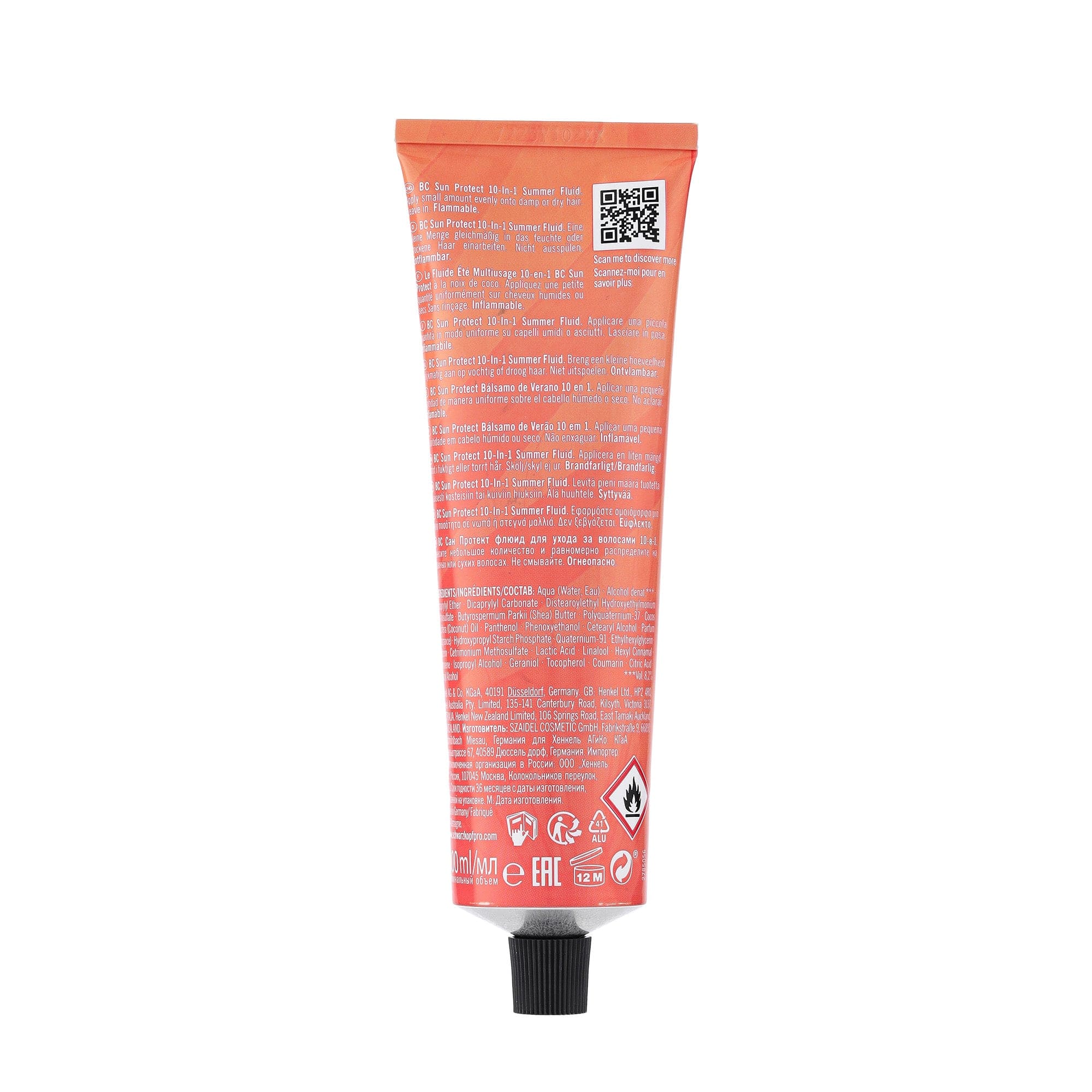 Bonacure Tratamiento Bonacure Sun Protect Fluido de Verano 10en1 100ml Roberta Beauty Club Tienda Online Productos de Peluqueria