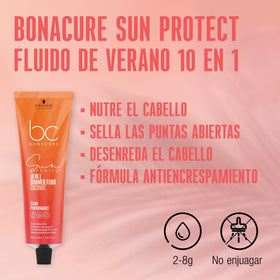 Bonacure Tratamiento Bonacure Sun Protect Fluido de Verano 10en1 100ml Roberta Beauty Club Tienda Online Productos de Peluqueria