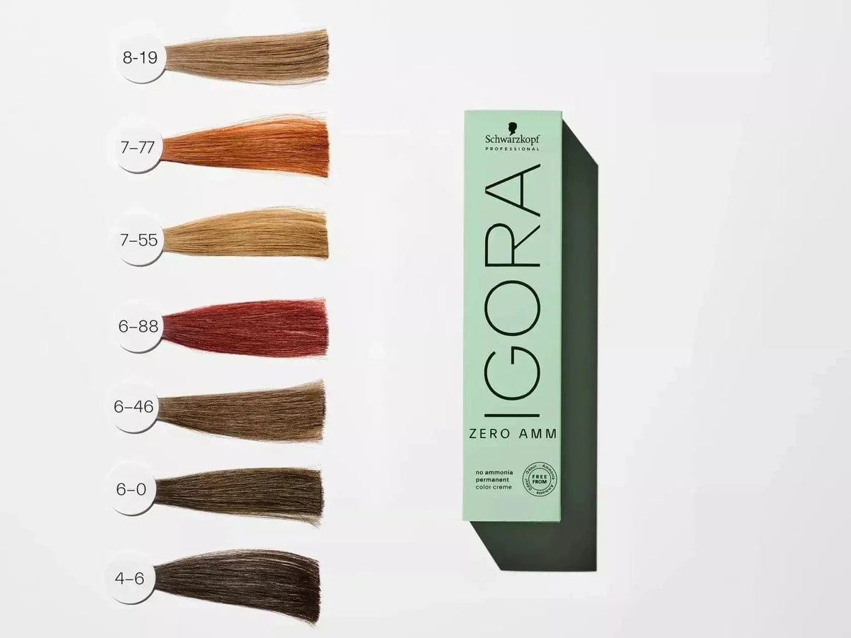 Schwarzkopf - Tinte Igora ZERO AMM Sin Amoniaco 4-68 Castaño Medio Cho ...