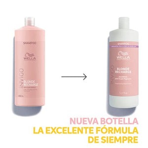 Invigo Champú Wella Invigo - Champú BLONDE RECHARGE cabello rubio 1000 ml Roberta Beauty Club Tienda Online Productos de Peluqueria