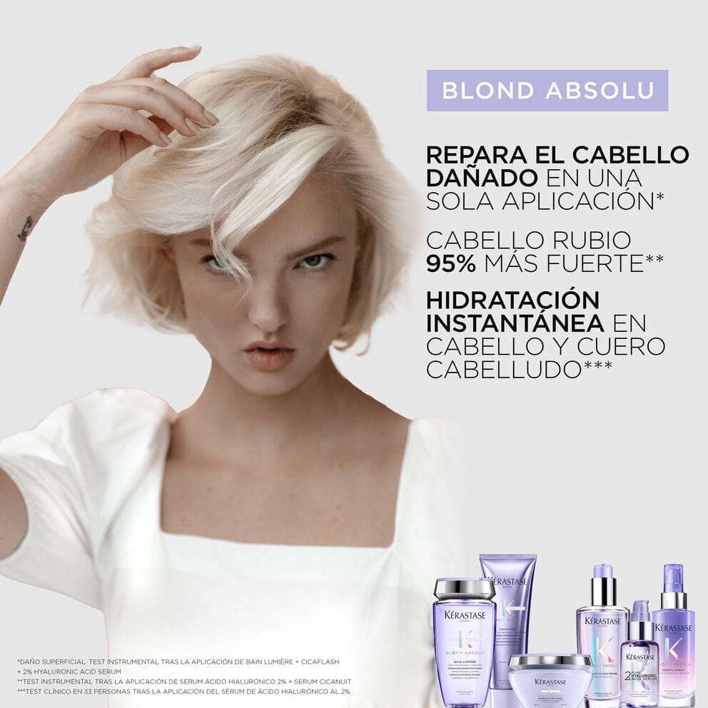 KÉRASTASE Aceite Capilar BLOND ABSOLU 2% Pure Hyaluronic Acid Serum - 50 ml Roberta Beauty Club Tienda Online Productos de Peluqueria