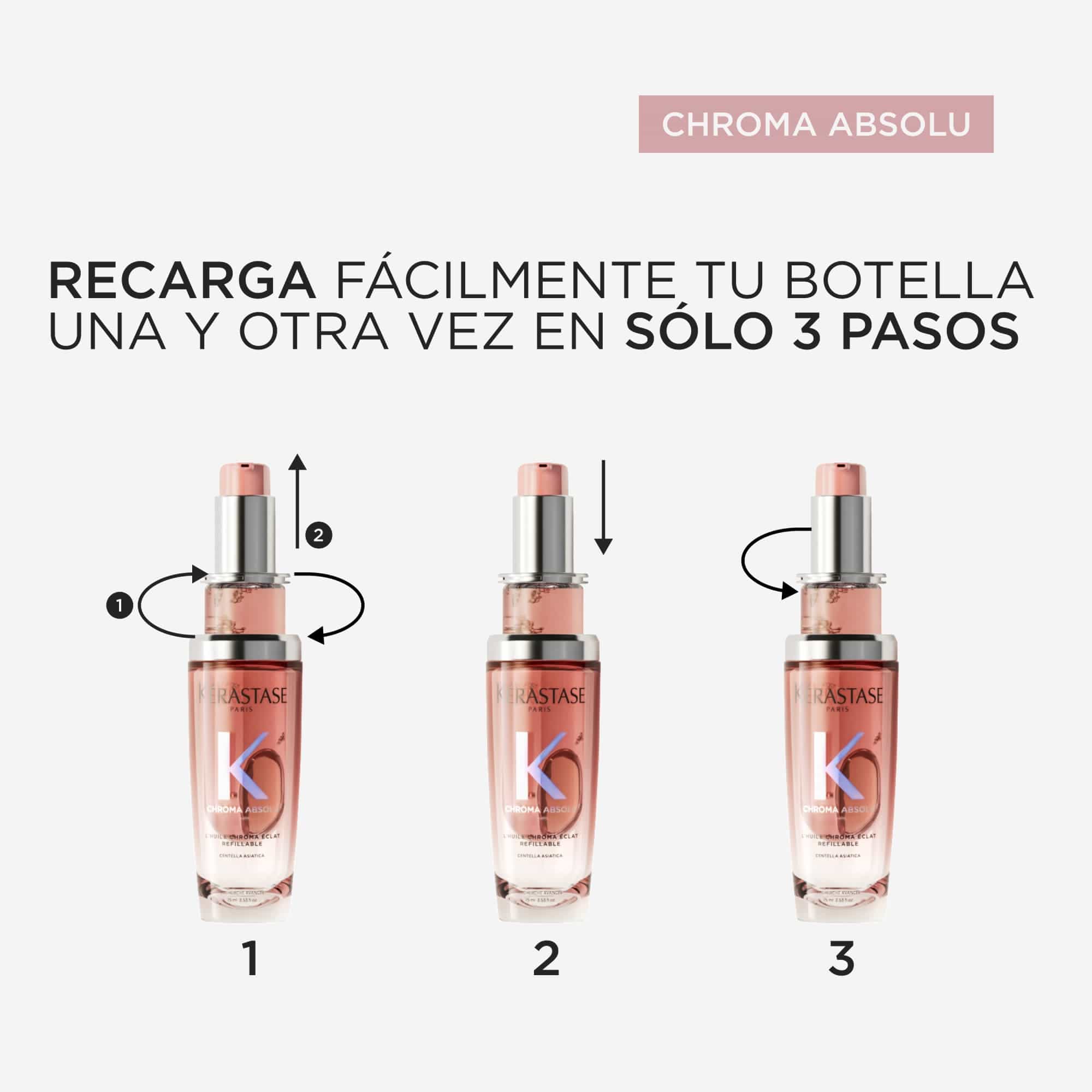 KÉRASTASE Aceite Capilar KERASTASE CHROMA ABSOLU Huile Chroma Eclat Recarga 75ml Roberta Beauty Club Tienda Online Productos de Peluqueria