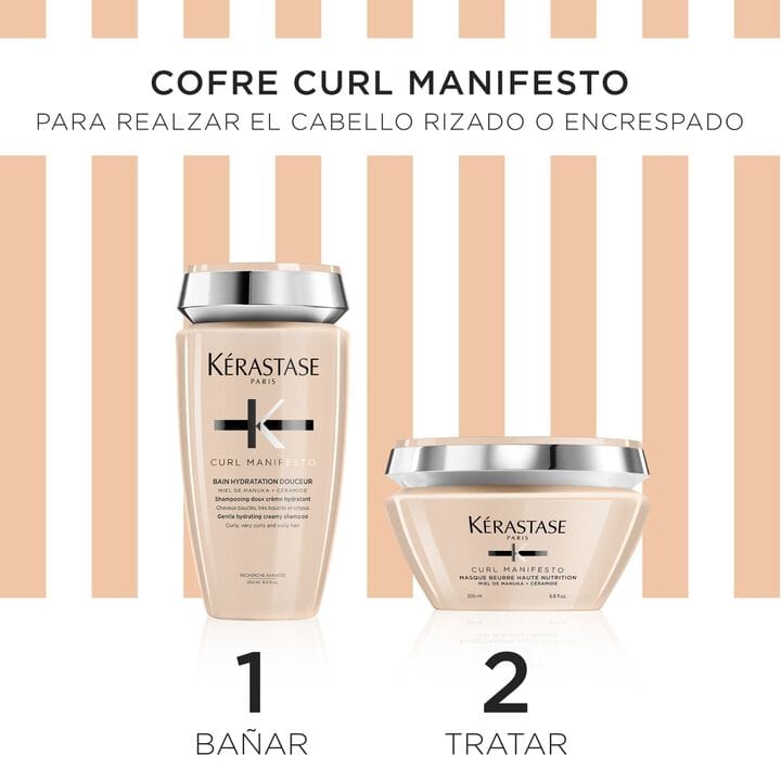 KÉRASTASE Champú KERASTASE Cofre Curl Manifesto Champú 250ml + Mascarilla 200mL Roberta Beauty Club Tienda Online Productos de Peluqueria