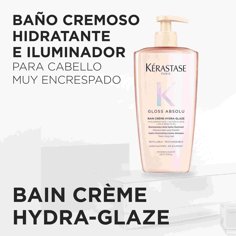 KÉRASTASE Champú KERASTASE GLOSS ABSOLU Champú Bain Crème Hydra-Glaze 500 ml Roberta Beauty Club Tienda Online Productos de Peluqueria