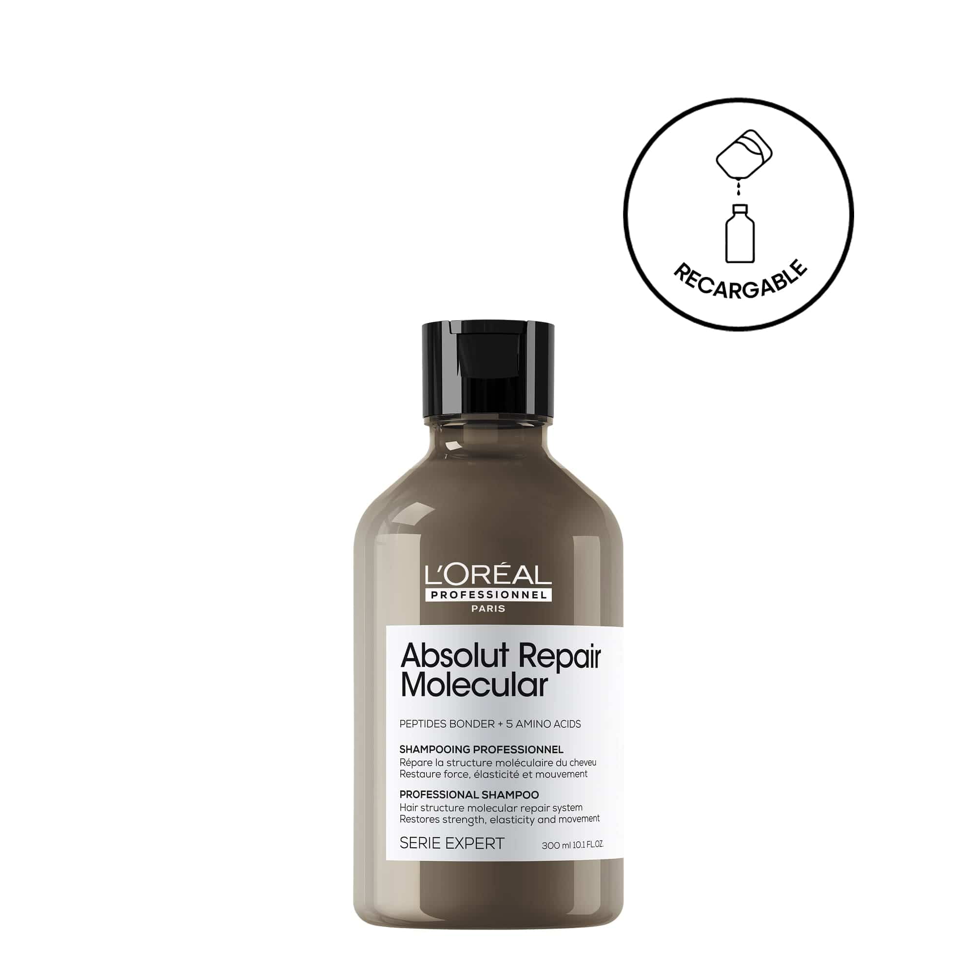 L'Oréal Professionnel Shampoo Absolut Repair Molecular Champú Sin Sulfatos 300 ML Roberta Beauty Club Tienda Online Productos de Peluqueria