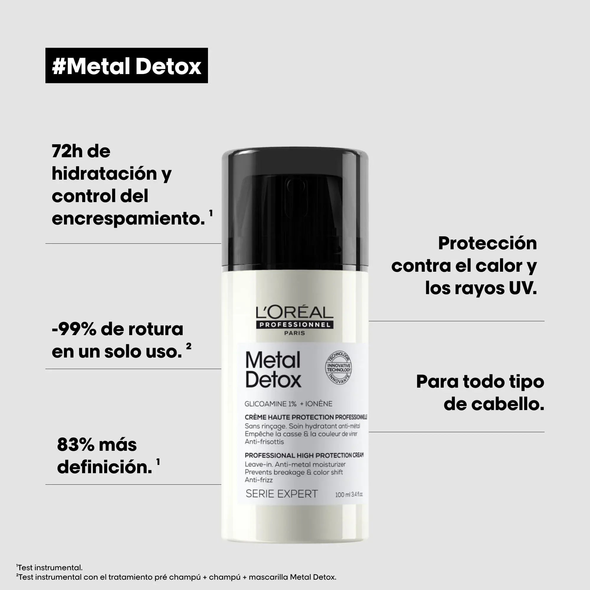 L'Oréal Professionnel Tratamiento Crema Metal Detox 100ml Roberta Beauty Club Tienda Online Productos de Peluqueria