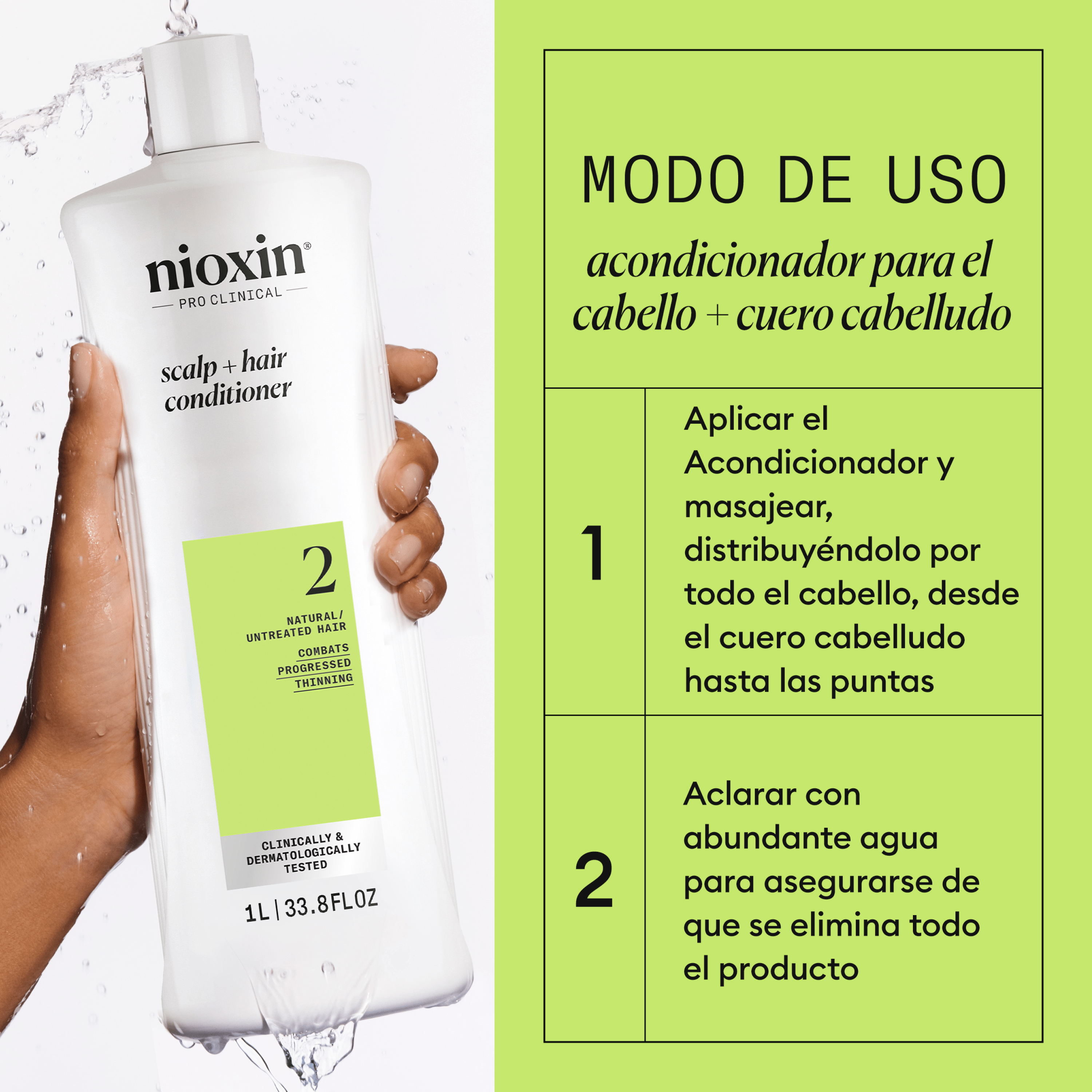Nioxin Acondicionador SYSTEM 2 SCALP THERAPY Acondicionador Revitalizante Step 2 Cabello Natural 1000ml Roberta Beauty Club Tienda Online Productos de Peluqueria