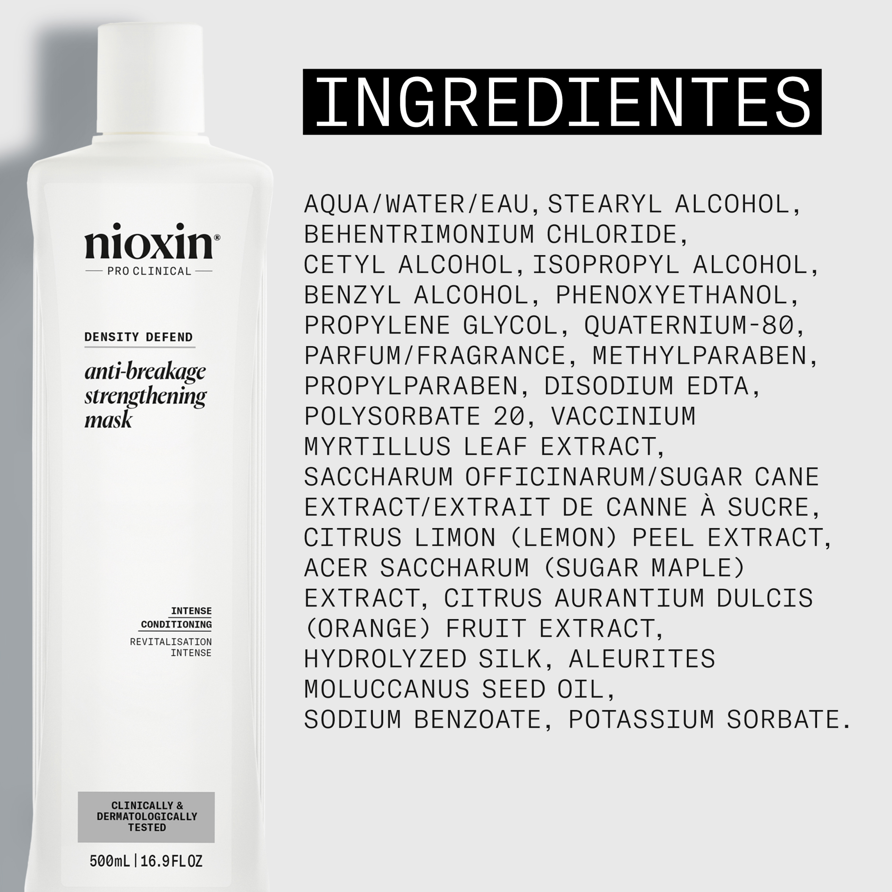 Nioxin Mascarilla Capilar 3D INTENSIVE Deep Protect Density Mask 500ml Roberta Beauty Club Tienda Online Productos de Peluqueria