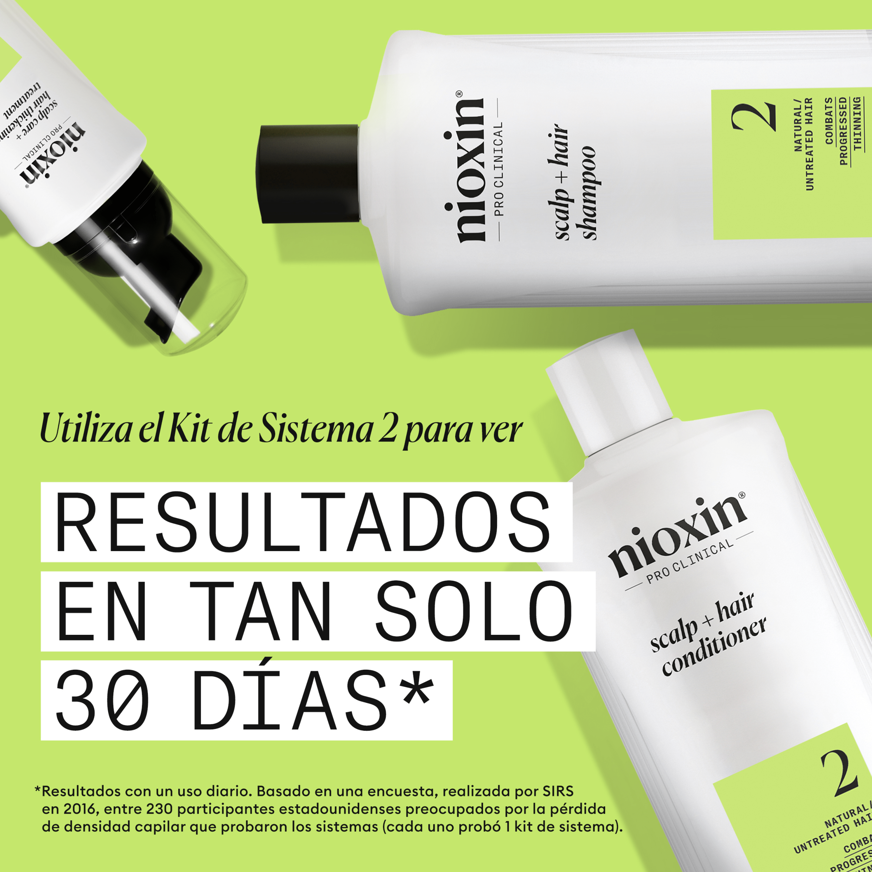 Nioxin Tratamiento SYSTEM Kit 2 Champú 150ml + Acondicionador 150ml + Tratamiento 50ml Roberta Beauty Club Tienda Online Productos de Peluqueria