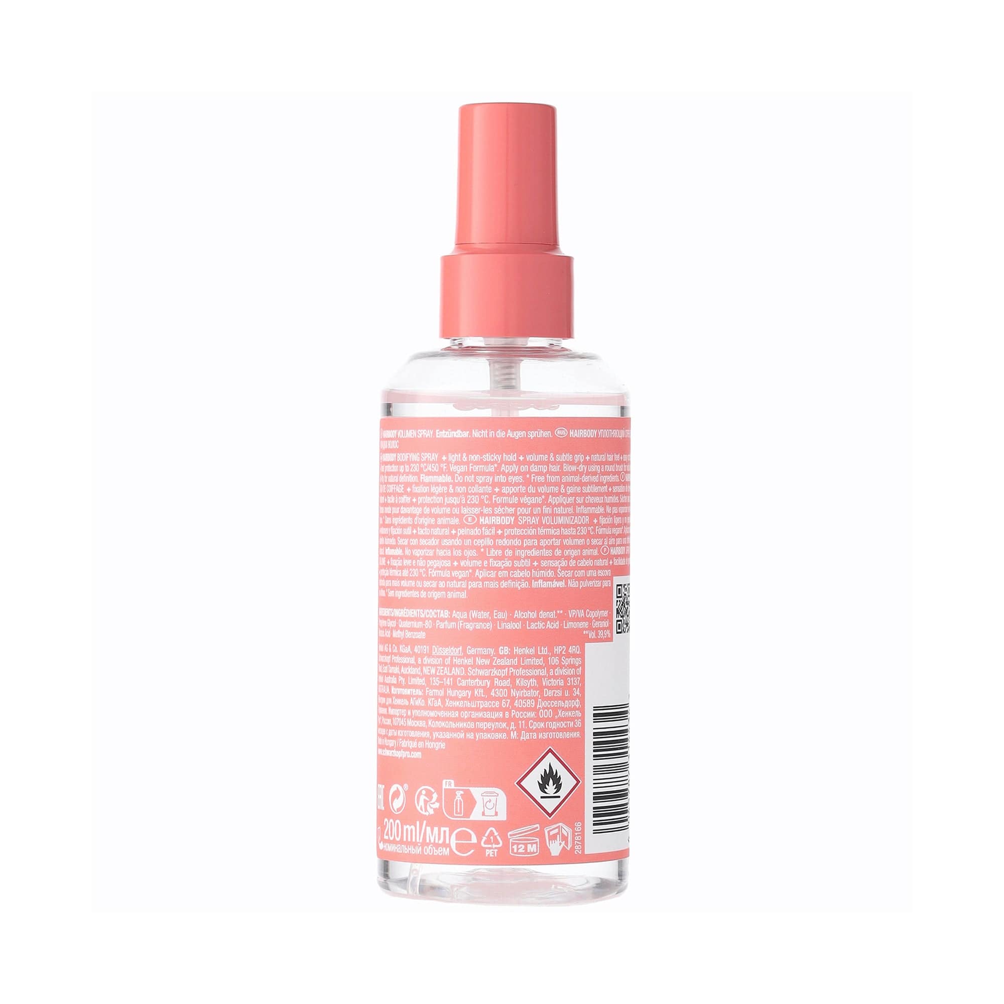 Osis Nuevo Hair Styling Products OSiS Hairbody Spray Voluminizador 200ml Roberta Beauty Club Tienda Online Productos de Peluqueria
