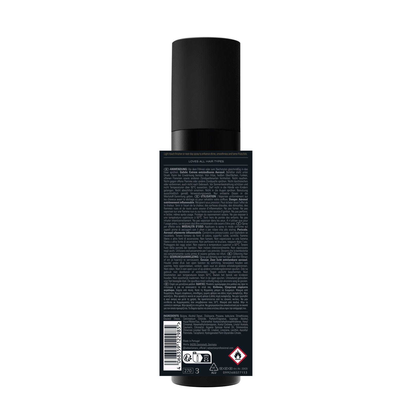 Sebastian Aceite Capilar Sebastian Professional Dark Oil Spray 200ml Roberta Beauty Club Tienda Online Productos de Peluqueria