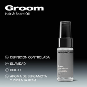 Sebastian Aceite Capilar Sebastian Professional Groom Aceite 30ml Roberta Beauty Club Tienda Online Productos de Peluqueria