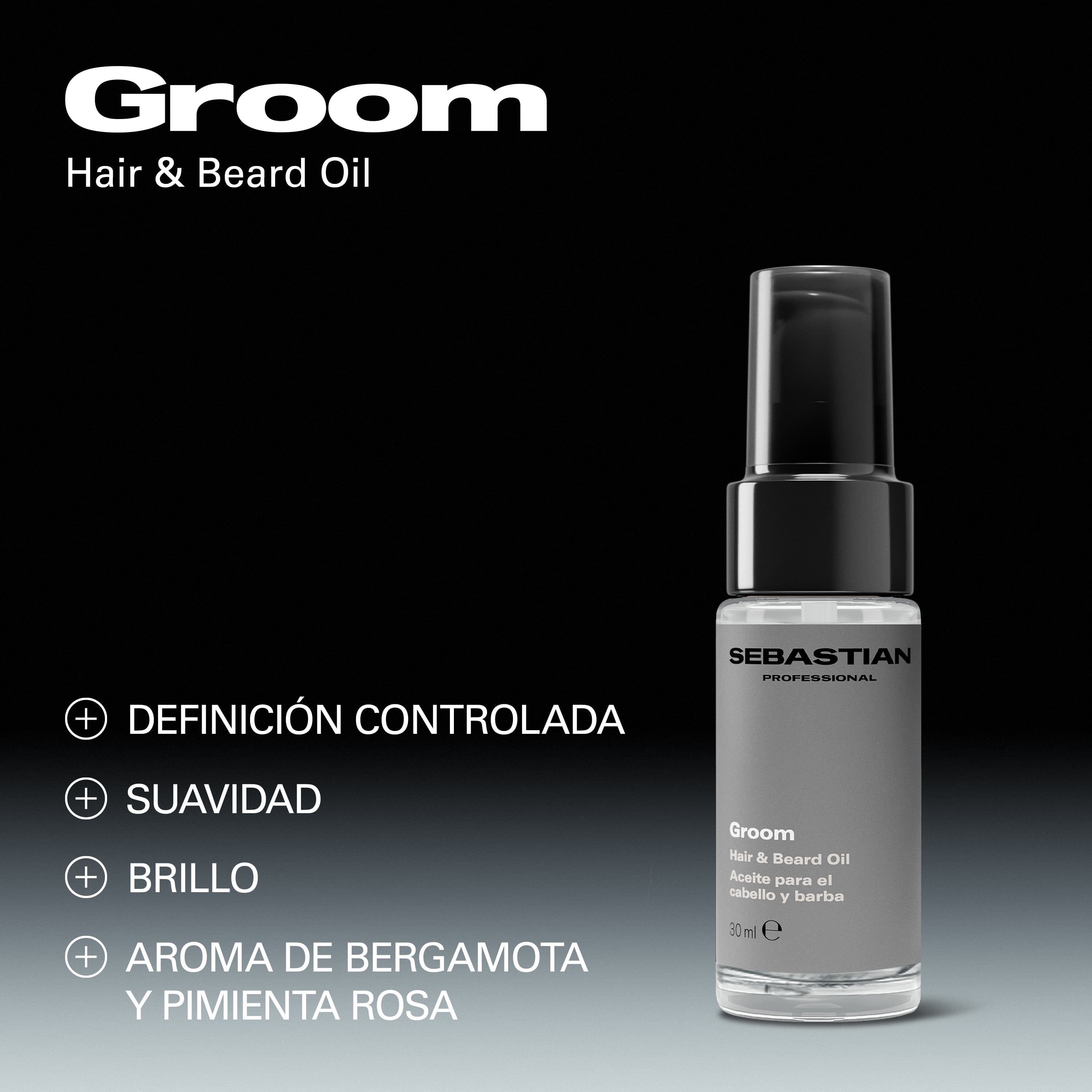 Sebastian Aceite Capilar Sebastian Professional Groom Aceite 30ml Roberta Beauty Club Tienda Online Productos de Peluqueria