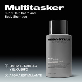 Sebastian Champú Sebastian Professional Multitasker Champú 3-en-1 280ml Roberta Beauty Club Tienda Online Productos de Peluqueria