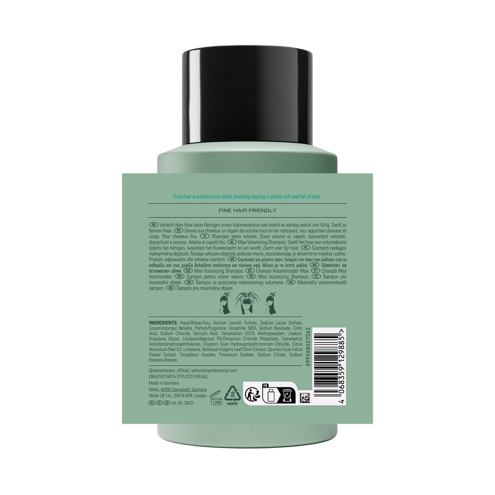 Sebastian Champú Sebastian Professional Volupt Champú 280ml Roberta Beauty Club Tienda Online Productos de Peluqueria