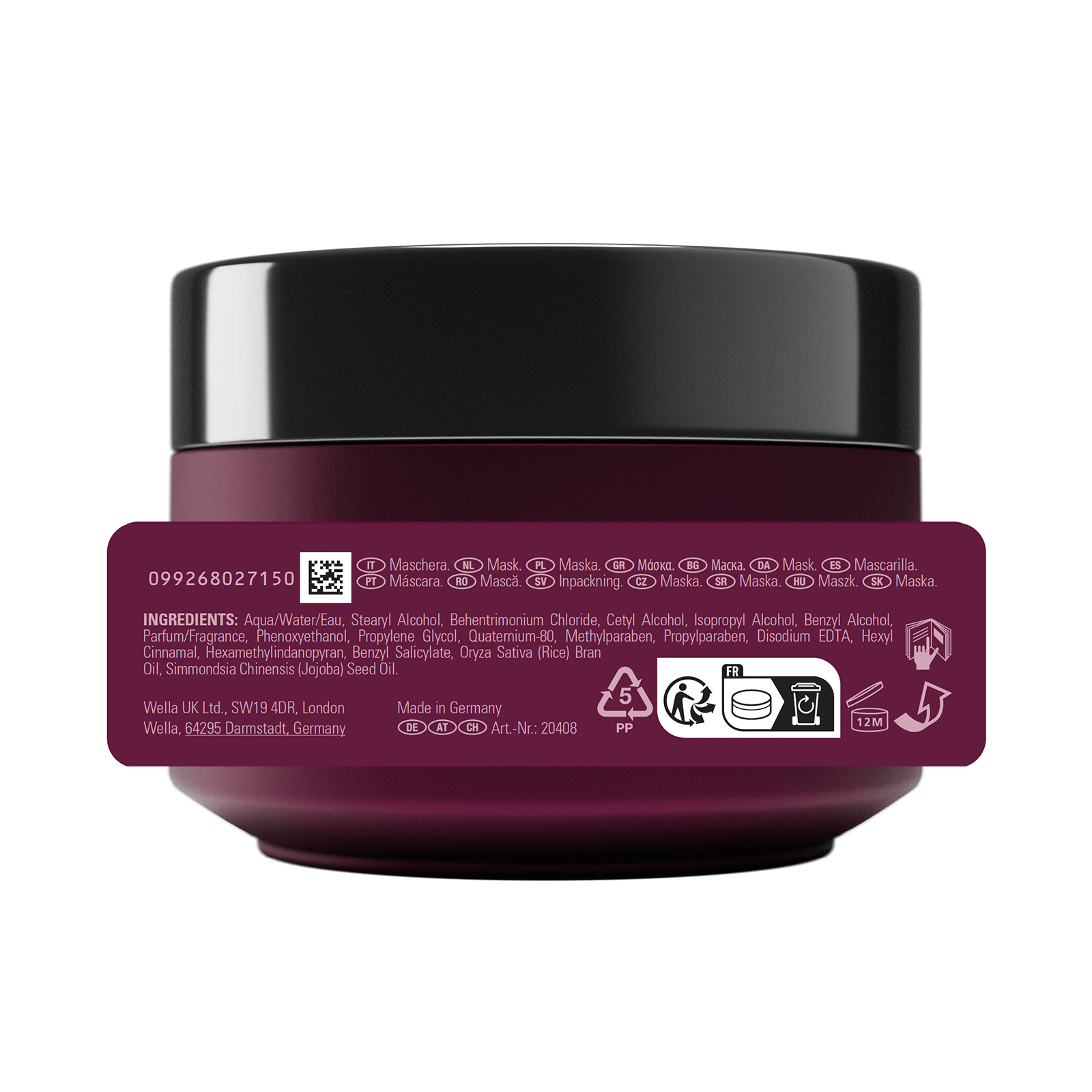 Sebastian Mascarilla Sebastian Professional Penetraitt Mascarilla 500ml Roberta Beauty Club Tienda Online Productos de Peluqueria